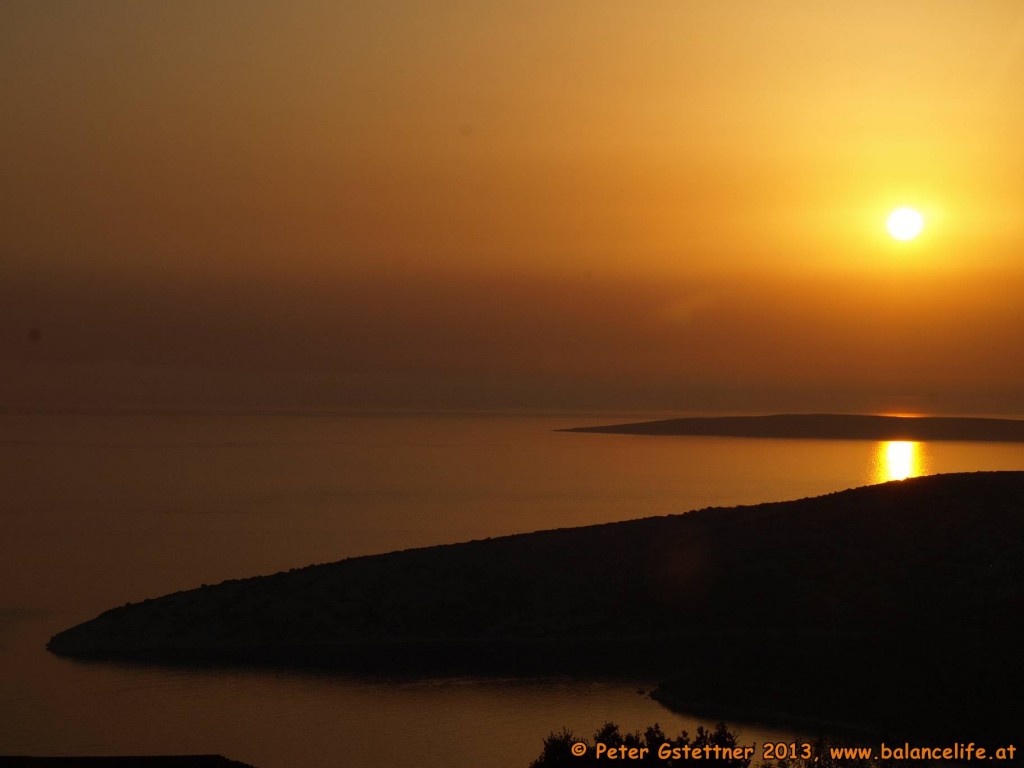 Sonnenuntergang in Griechenland