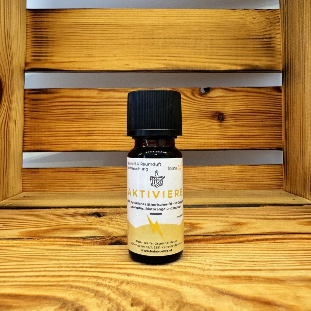 Die besten Geschenkideen für Ostern Teil 3: Gin Workshop oder belebendes Saunaöl✨ 4 BalanceLife Saunaöl AKTIVIERE | 100% natürlich | aus der neuen Saunaserie vom Saunaduft Spezialisten | 10ml