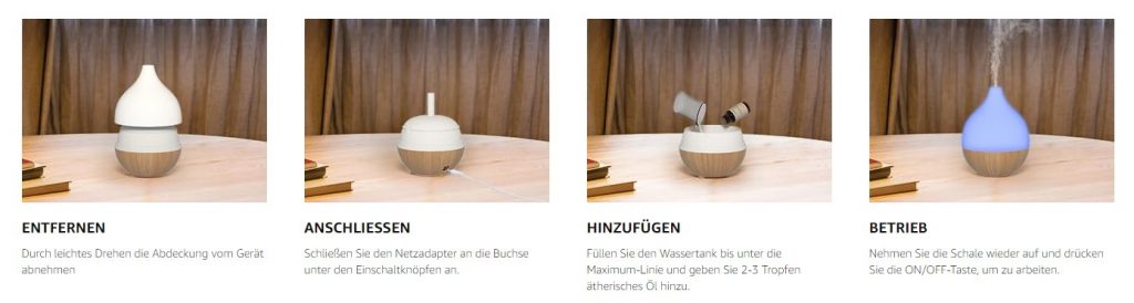 BalanceLife Aroma Diffuser 100 | warm Holz Ultraschall | 100 ml 14 Aroma Diffuser 100 Warm Wood 2024 04