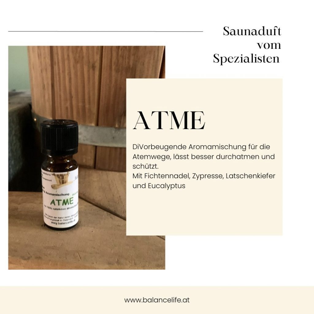 Atme: Unser Saunaduft für ein unvergleichliches Wohlfühlerlebnis! 8 Atme Saunaduft