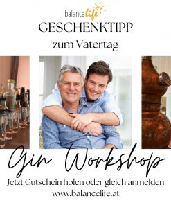 BalanceLife Gin Tasting und eigenen Gin herstellen | Workshop Ticket oder Gutschein für Zwei 19 Gin Workshop Vatertag Sohn