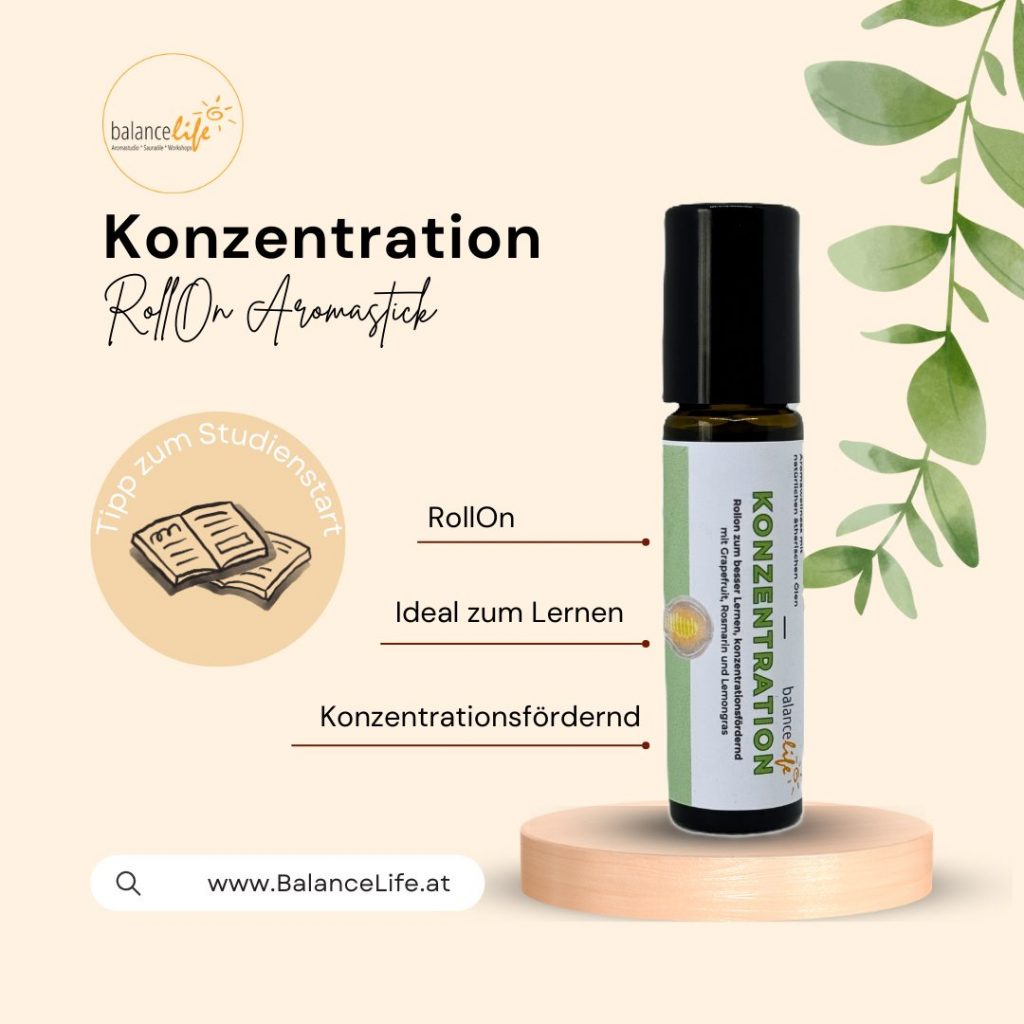 Tipps für deine Konzentration zum Uni- und Schulbeginn 9 Aromastick Konzentration Studienstart
