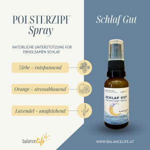 Polsterzipf Spray Schlaf Gut | natürliche Unterstützung für erholsamen Schlaf | 20 oder 50 ml 14 Schlaf Gut Tipps