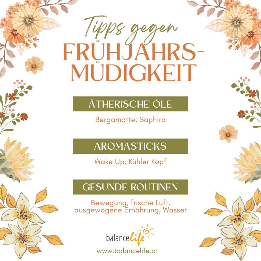 Tipps bei Frühjahrsmüdigkeit