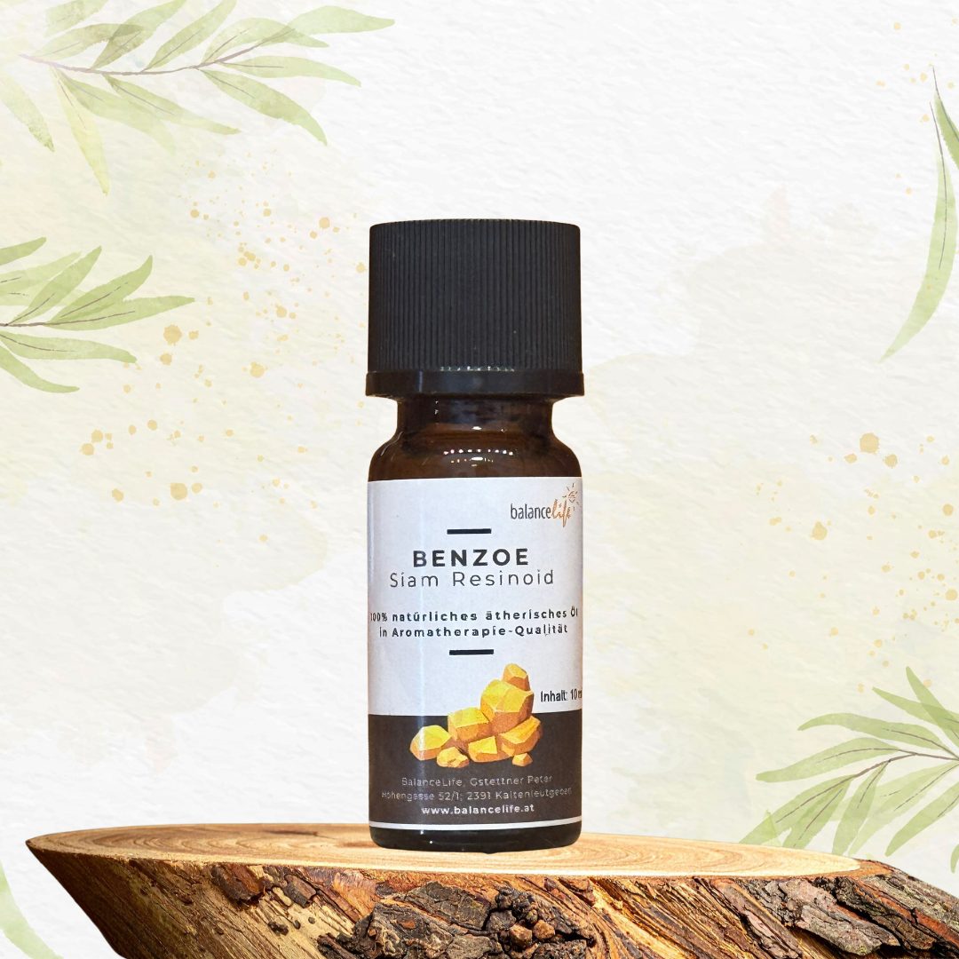 Benzoe BalanceLife - 100% naturreines, ätherisches Öl, 10ml 7 Aromaöl Benzoe