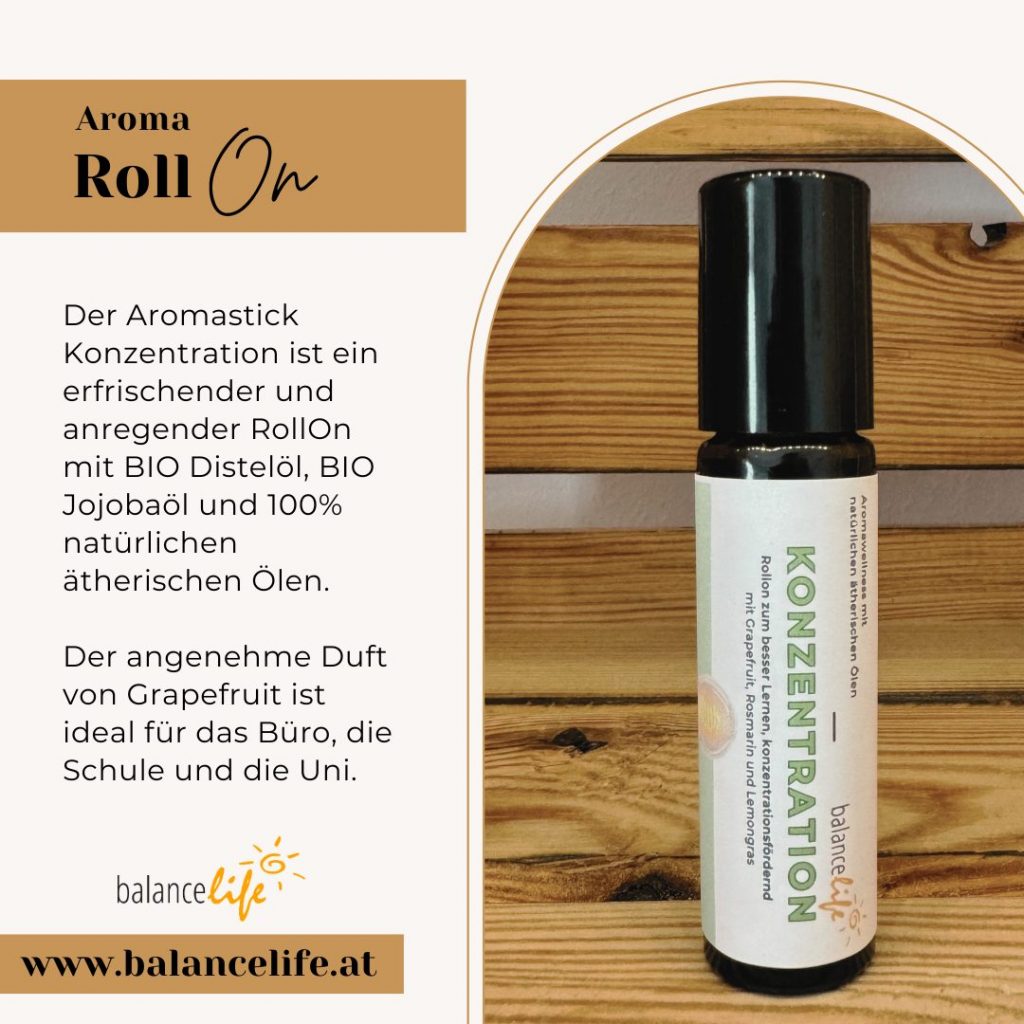 Aromastick Konzentration – dein natürlicher Begleiter für den Alltag 3 Aromastick RollOn Konzentration neu