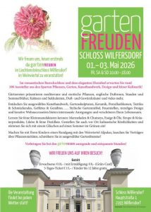 Gartenfreuden Wilfersdorf 2026 Plakat Details