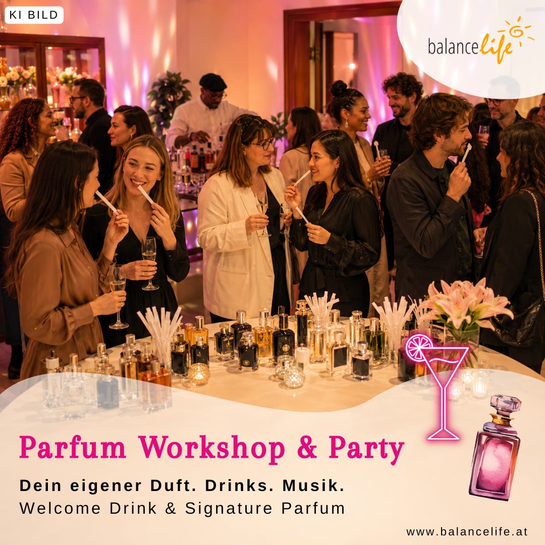 Parfum Workshop und Party Wien | Dein eigener Duft & Party Drinks | die Geschenkidee - November 2026