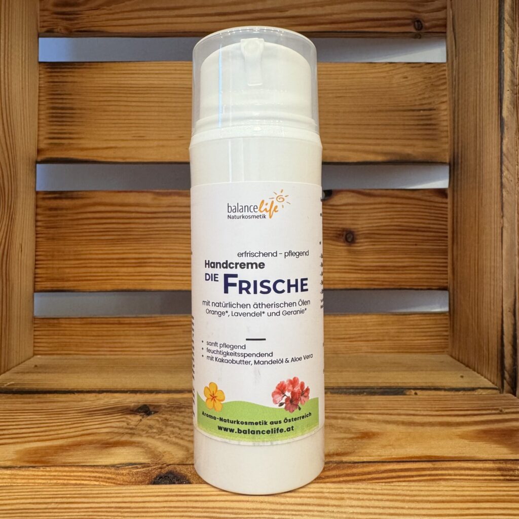 Naturkosmetik im Winter für gepflegte Haut an kalten Tagen 9 Die Frische XL – Handcreme für trockene Hände | rasch einziehende Pflege, 100 g