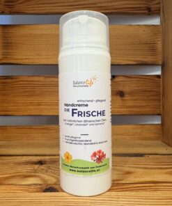 BalanceLife Naturkosmetik 17 Die Frische XL – Handcreme für trockene Hände | rasch einziehende Pflege, 100 g