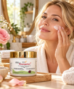 Gesichtscreme Rosengarten mit Hyaluron & pflanzlichem Kollagen | reichhaltige Naturkosmetik, 50 g 18 Gesichtscreme Rosengarten mit Hyaluron & pflanzlichem Kollagen | reichhaltige Naturkosmetik, 50 g – Bild 6