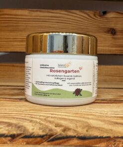 Gesichtscreme Rosengarten mit Kollagen und Rosenöl - die exklusive Pflege 50g