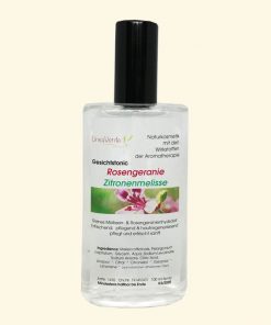 erfrischendes Gesichtstonic Zitronenmelisse Rosengeranie