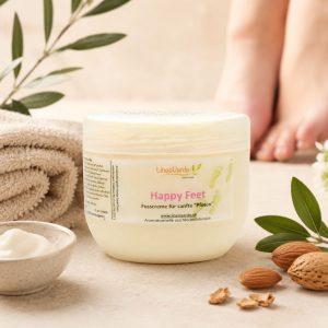 Happy Feet Fußcreme mit 10 % Urea für trockene und raue Füße – 100 g 18 Happy Feet Fusscreme Headerbild 01