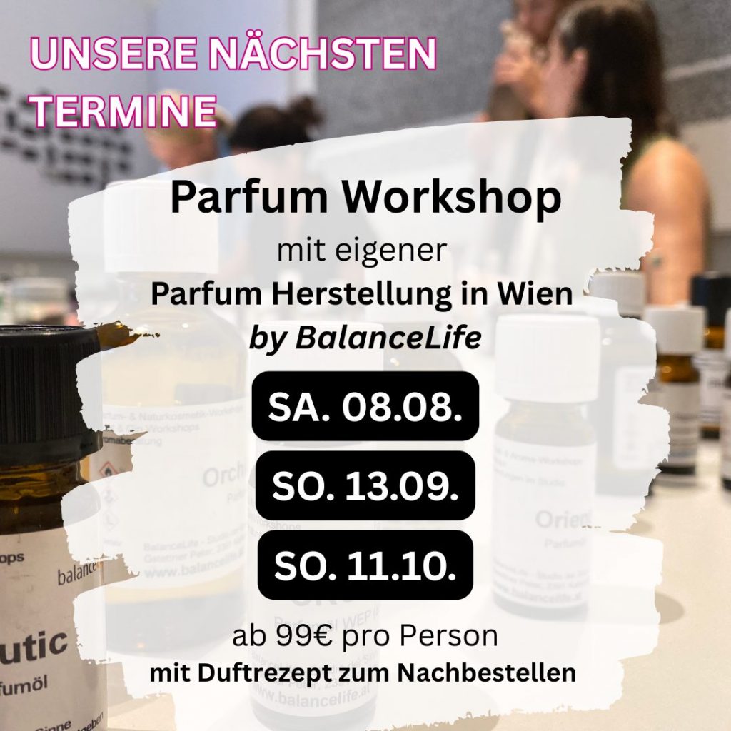 🌸 Parfum Workshop – Schenke Duft, Kreativität & gemeinsame Zeit 1 Posting Parfum Workshop Termine 2026