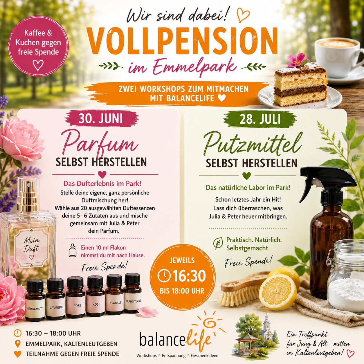 Vollpension Emmelpark Kaltenleutgeben 2026 - Parfum selbst herstellen